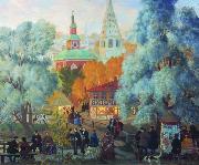 Boris Kustodiev Country oil